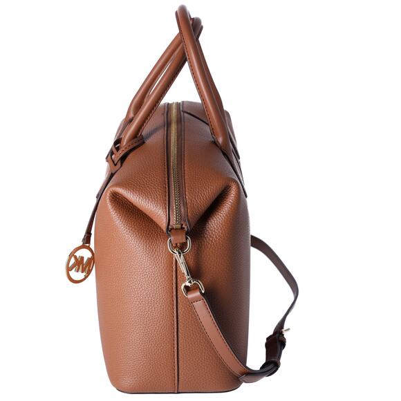 Michael Kors Hyde Large Slouchy Satchel Luggage Pebbled Leather - Picture 2 of 5